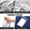 Macarrie 100 Pack 2 Size Emergency Thermal Blanket Survival - Emergency Blankets Silver Foil for Outdoors Camping Hiking First Aid Adult, 82 x 63, 82 x 51 (100 Pieces) view 3