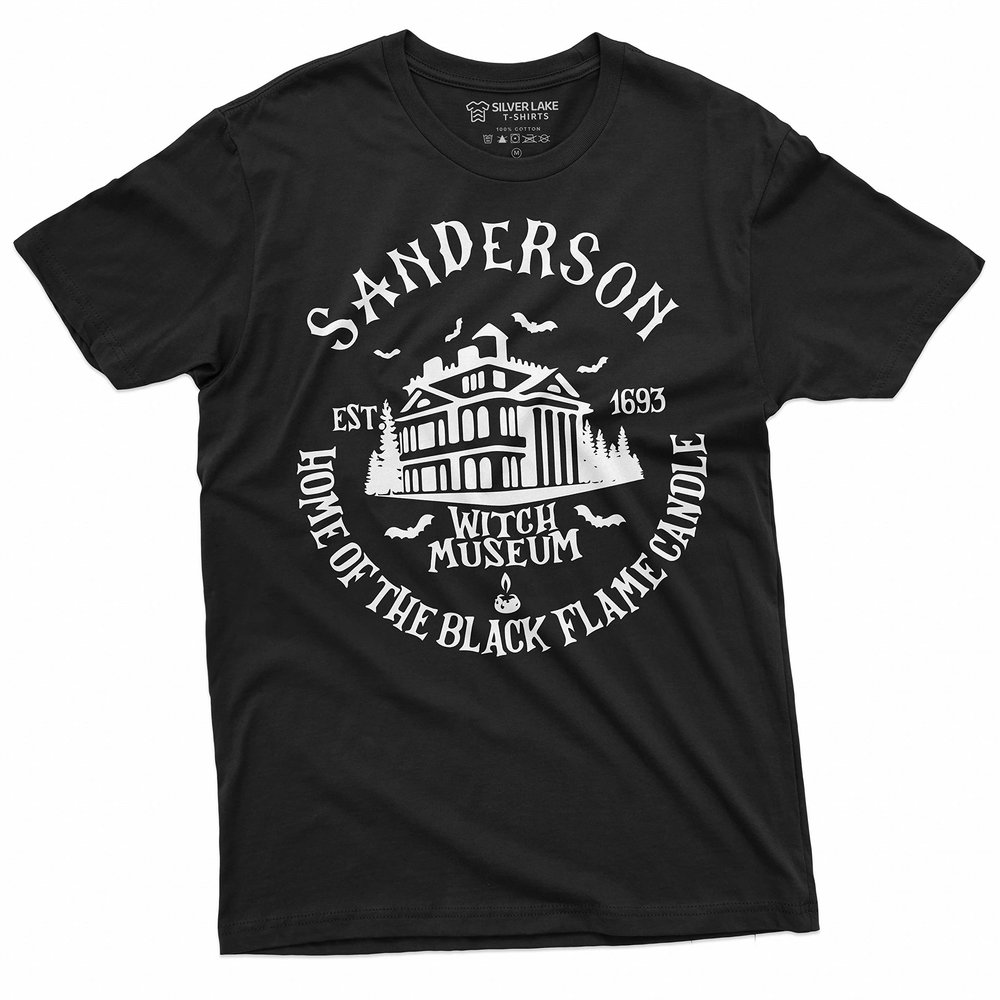 Sanderson Witch Museum Halloween T-Shirt Halloween Movie T-Shirt (Large Black)