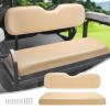Roykaw Golf Cart Rear Flip Seat Cushions Compatible with EZGO, Club Car, Yamaha, Include Backrest and Seat Bottom - Buff view 1