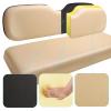 Roykaw Golf Cart Rear Flip Seat Cushions Compatible with EZGO, Club Car, Yamaha, Include Backrest and Seat Bottom - Buff view 4