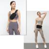 Belt Bag with Extender Strap 65'', Plus Size Fanny Pack Crossbody Bags for Women Men, Mini Everywhere Belt Bag, Unisex Fashion Small Waist Pouch for Everyday Use (Black + strap) view 3