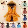 tuduoms Winter Warm Coats Women's Hooded Fleece Line Coats Parkas Faux Fur Jackets Snow Ski Overcoat Outwear with Pockets view 3