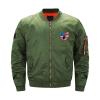 American Flag Ohio Deer Hunting Men's Bomber Jacket Thicken Windbreakers Softshell Jacket Outdoor Coat L view 1