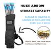 RZAHUAHU Archery Quiver for Arrows Multi-Function Back with Molle System Tactical Arrow Holder Archery Bag Accessories and Pockets for Hunting Shooting Target Practice view 3