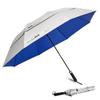 G4Free 62 Inch Portable UV Protection Large Golf Umbrella, Automatic Open Double Canopy Big Sun Windproof Oversize Sports Umbrella(Silver/Blue) view 1