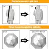 G4Free 62 Inch Portable UV Protection Large Golf Umbrella, Automatic Open Double Canopy Big Sun Windproof Oversize Sports Umbrella(Silver/Blue) view 2
