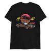 1981 Camaro Z28 80s Retro Sunset Palm Trees Short-Sleeve Unisex T-Shirt view 1