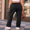 AUTOMET Women's Wide Leg Sweatpants Fleece Lined Baggy Straight Leg Lounge Pants Fall Outfits Athletic Joggers with Pockets Black XL view 4