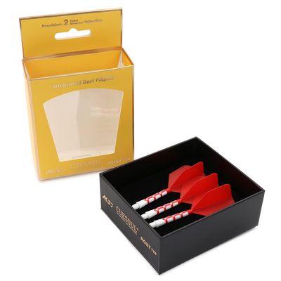CUESOUL ROST T19 Integrated Dart Shaft and Flights 33mm Red Big Wing Shape-Say Goodbye to Falling Dart Flight