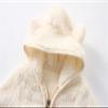 Newborn Infant Baby Boy Girl Fleece Jacket Winter Clothes Hooded Coat Tops with Bear Ears Boys (Beige, 18-24 Months) view 4