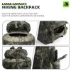 KXBUNQD 100L Hiking Camping Backpack Tactical Backpack for Men Large Survival Hunting Waterproof Backpack Molle Rucksack Military Camping Backpacking Daypack view 3
