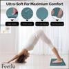 Feetlu Cushioned Yoga Knee Pad  24 x 12 x 1/2 Extra-Thick Support for Workouts, Standing, and Kneeling Tasks (GRN) view 3