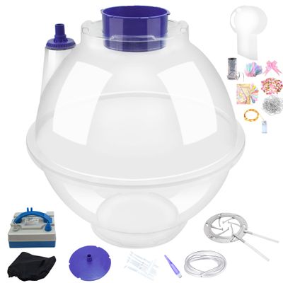 Balloon Stuffing Machine Balloon Stuffer Machine Kit with Electric Air Pump and Expander Tool LED Lights Small Balloons Filling Parts