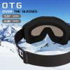 FEISEDY Ski Goggles, OTG Snow Sport Goggles for Adult Youth, Anti-Fog UV400 Protection Bendable Dual-Lenses B2961 view 3