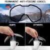 FEISEDY Ski Goggles, OTG Snow Sport Goggles for Adult Youth, Anti-Fog UV400 Protection Bendable Dual-Lenses B2961 view 4
