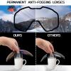 FEISEDY Ski Goggles, OTG Snow Sport Goggles for Adult Youth, Anti-Fog UV400 Protection Bendable Dual-Lenses B2961 view 3
