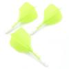 CUESOUL ROST T19 Integrated Dart Shaft and Flights 28mm Green Big Wing Shape-Say Goodbye to Falling Dart Flight view 3
