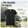 Allmade Women's Tri-Blend Short-Sleeve V-Neck T-Shirt view 4