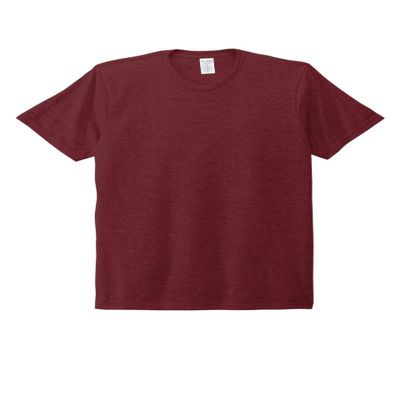 Allmade Unisex Tri-Blend T-Shirt, Vino Red, Medium