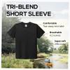 Allmade Youth Tri-Blend T-Shirt, Space Black, Large view 3