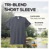 Allmade Unisex Tri-Blend T-Shirt, Rebel Blue, Small view 4