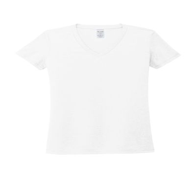 Allmade Women's Tri-Blend V-Neck T-Shirt, Bright White, XX-Large