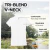 Allmade Women's Tri-Blend V-Neck T-Shirt, Bright White, XX-Large view 3
