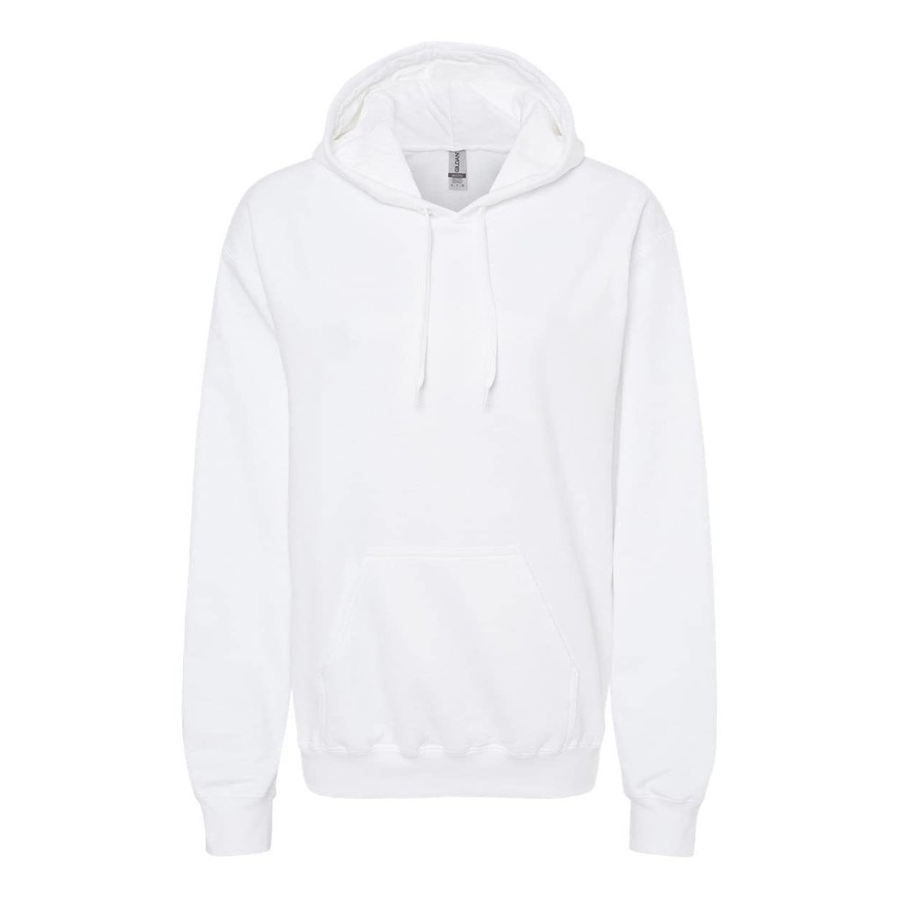 Gildan Mens Softstyle Hooded Sweatshirt, S, White