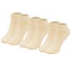 MAGIARTE Womens Ankle Socks Soft Pure Cotton Athletic Casual Single Color Low Cut Socks for Women 3-Pack (#L-Beige) view 1