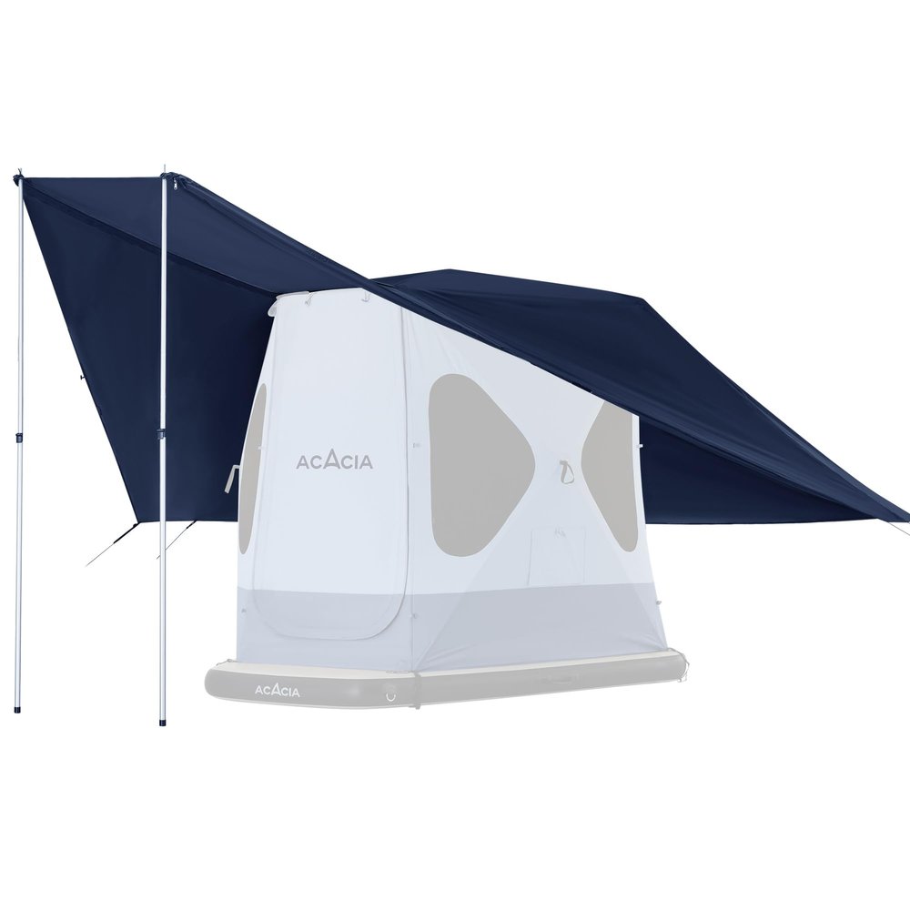 ACACIA Canopy 2-3 Person for Space Acacia Camping System, PU2000 Waterproof Camping Tarp for 4 Season Camping, UPF50+ Sunproof Tent Tarp with 2 Telescoping Poles, Carry Bag, Star Night