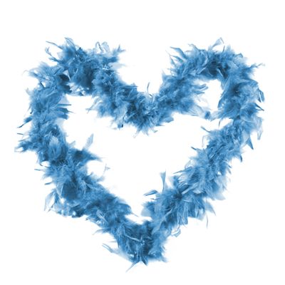 1st Choice Feather Boa Colorful Chandelle Feather Boa 66ft Women Turkey Feather Boas for Party, Costume (Blue)