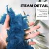 1st Choice Feather Boa Colorful Chandelle Feather Boa 66ft Women Turkey Feather Boas for Party, Costume (Blue) view 3