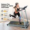 Home Foldable Treadmill with Incline, Folding Treadmill for Home Workout, Electric Walking Treadmill Machine 15 Preset or Adjustable Programs 250 LB Capacity MP3 (Black) view 2