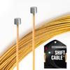 CNC Pro Slick Polished Bike Shifter Cable for Shimano/SRAMMountain BikeRoad BikeMTB Derailleur Cable 1.1x 2500mmGold. view 2