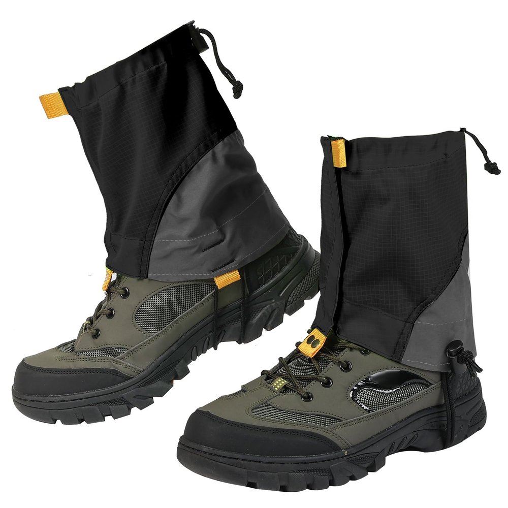 Gators for Hiking Boots and Shoes, Lightweight Adjustable Leg Gaiters for Men Women, Waterproof Hiking Gaiters for Snow,Trail Running,Hiking,Hunting,Walking, Skiing,Snowshoeing,Mountain Climbing