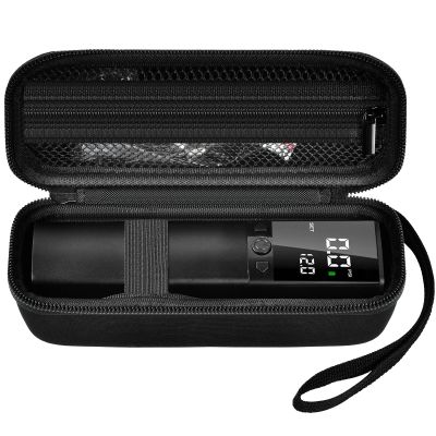 Case Compatible with Pumteck Electric Ball Pump, Smart Air Pump Portable Ball Inflaor Storage Bag for GPUTEK/for Teffim, Pump Holder Container for Basketball Accessories - (Box Only) (Black)