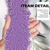1st Choice Feather Boa Colorful Chandelle Feather Boa 66ft Women Turkey Feather Boas for Party, Costume (Purple) view 3
