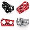 AleGuLu 31.8mm Bike Stem 50mm 0 Lightweight 7075Aluminium Alloy Bicycle Stem for MTB Road Bike BMX,Black,31.8 * 28.6 * 50mm view 4