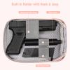FINPAC Concealed Carry Gun Pouch, Soft Pistol Case Fanny Pack Waist Belt Firearm Bag with Holster for Handgun, Air Gun, Men, Women (Rose Gold) view 2