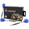 CUESOUL Suspension 22g Soft Tip 90% Tungsten Dart Set with Oil Paint Finished and Unifying ROST T19 Flight view 1