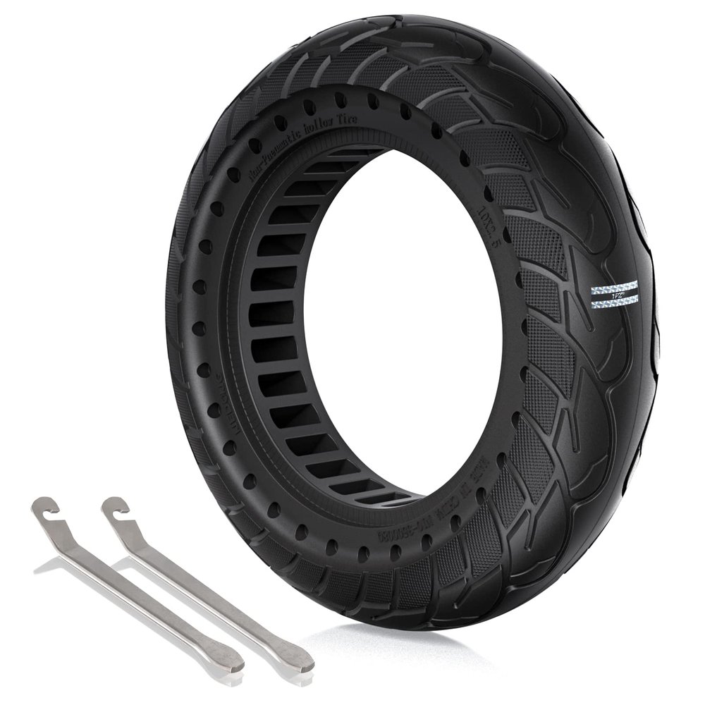 1PZ FT2-X02 10x2.50 60/70-6.5 Solid Tire 10 Inch Tire Replacement for Ninebot MAX G30 G30P G30LP Electric Scooter