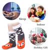 FNOVCO Kids Slipper Socks Boys Girls Fuzzy Soft Thick Cozy Warm Fleece lined Winter Indoor Christmas Socks (2-4T, Fox) view 3