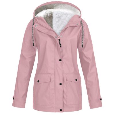 NaRHbrg Women Hooded Raincoat Jacket Lightweight Outdoor Rain Jacket
