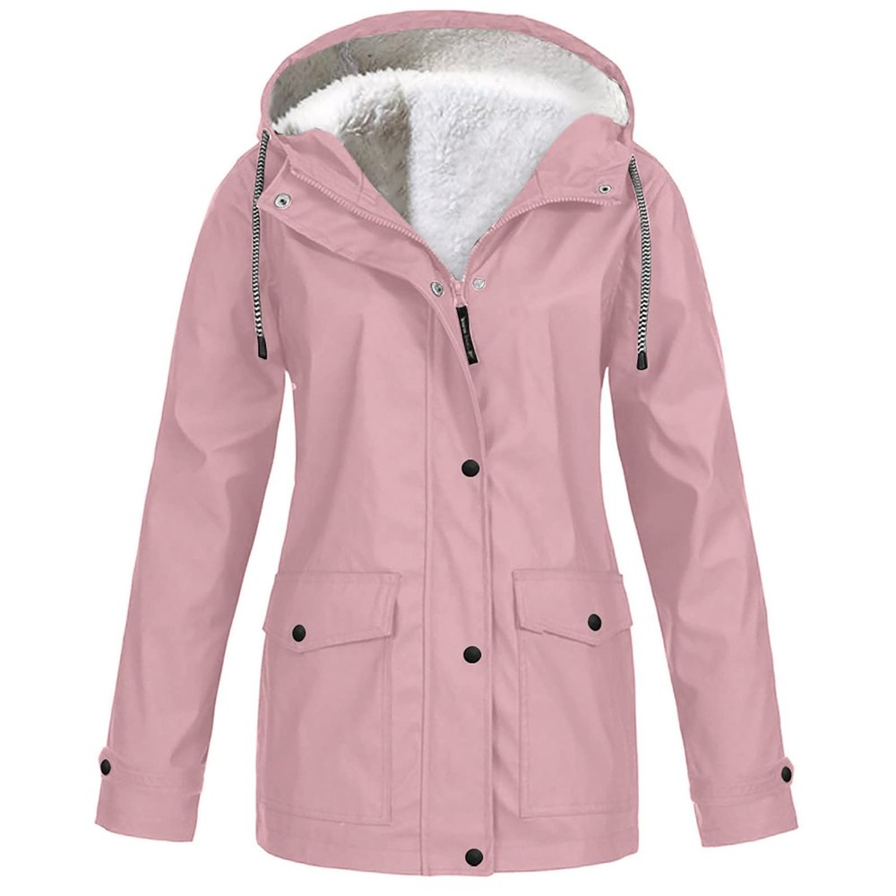 NaRHbrg Women Hooded Raincoat Jacket Lightweight Outdoor Rain Jacket
