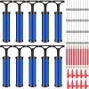 Reginary 10 Pcs Ball Pump for Sports Balls Pump with Needle and Extension Hose Bulk for Basketball Football Soccer Volleyball(Blue,Hollow Style) view 1