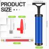 Reginary 10 Pcs Ball Pump for Sports Balls Pump with Needle and Extension Hose Bulk for Basketball Football Soccer Volleyball(Blue,Hollow Style) view 2