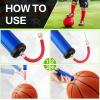 Reginary 10 Pcs Ball Pump for Sports Balls Pump with Needle and Extension Hose Bulk for Basketball Football Soccer Volleyball(Blue,Hollow Style) view 4
