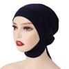 4 Pieces Muslim Hijab Inner Cap Cover Chin with Tie Back Stretchy Islamic Underscarf Underwrap Bonnet Turban Hat view 4