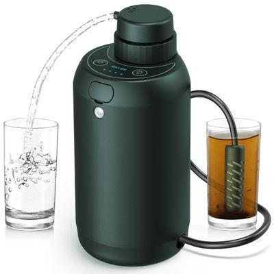 BKLES Camping Water Filter  Water Filtration System Survival with 0.01 Micron, 6-Stage Portable Water Filter, Electric Emergency Water Purifier with SOS Light for Hiking, Travel, Backpacking  Green