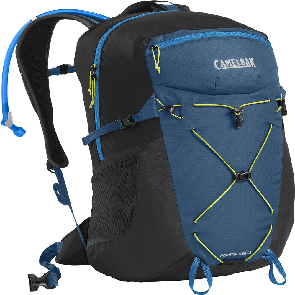 CamelBak Fourteener 26 Hiking Hydration Backpack Gibraltar Navy/Summer Lime, 100oz